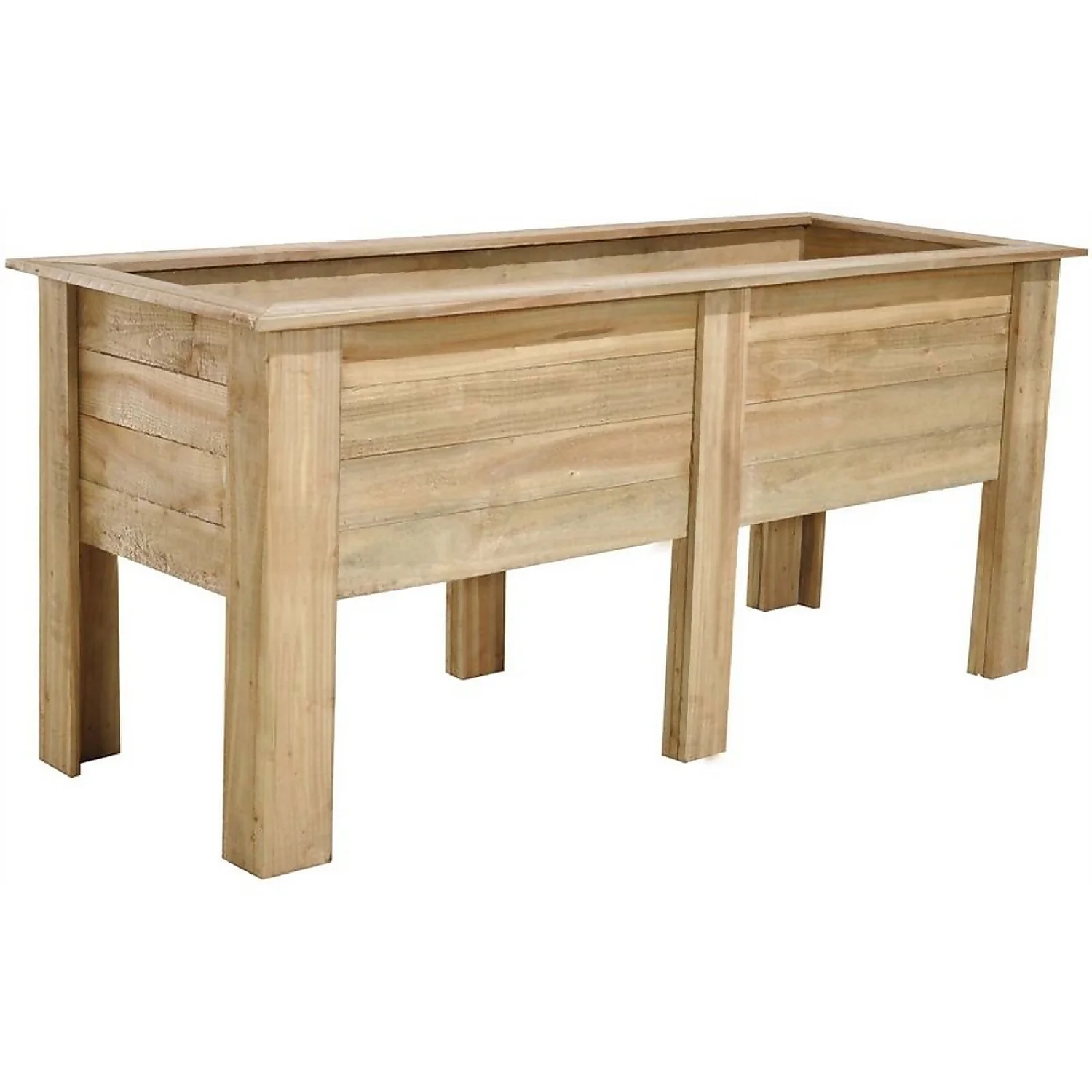 Forest Garden Wooden Deep Root Planter - 1.8m 1 Forest Garden Wooden Deep Root Planter - 1.8m