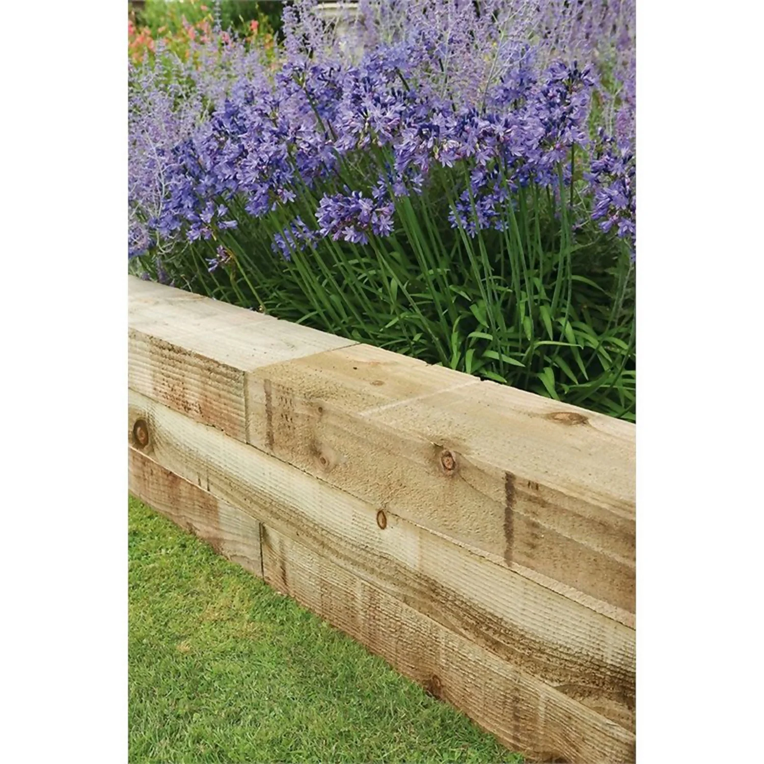 Forest Garden Non Creosote Railway Sleeper - 4ft 1 Forest Garden Non Creosote Railway Sleeper - 4ft