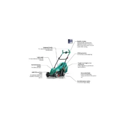 Bosch 1400W Rotak 37-14 Electric Lawn Mower - 37cm -The Green Bulbs Sales 12883599 1924843325901372