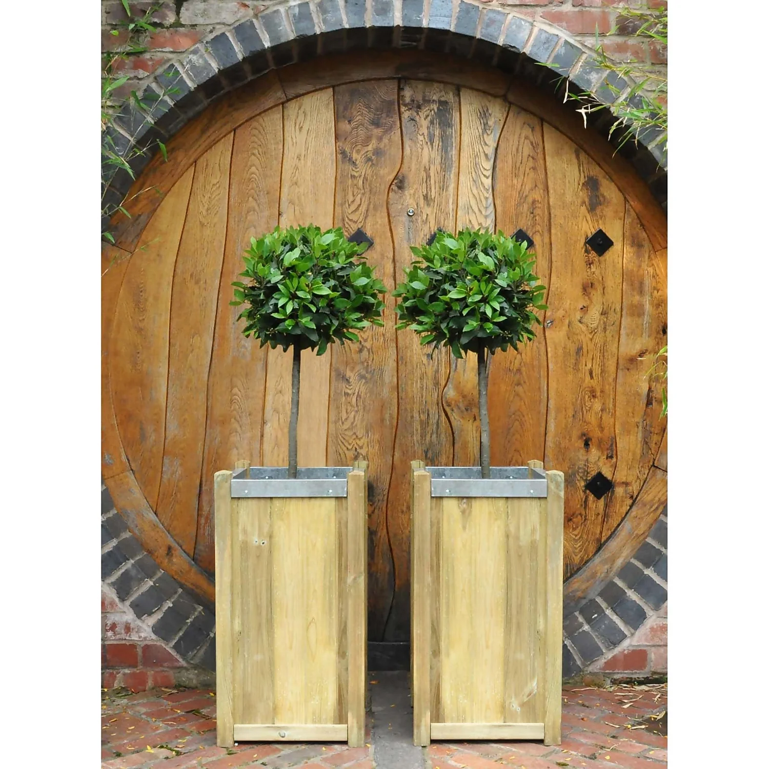 Forest Garden Wooden Slender Planter 4 Forest Garden Wooden Slender Planter - Image 4