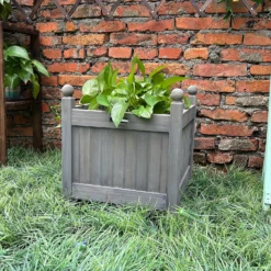 Homebase Medium Wooden Planter Grey 6 Homebase Medium Wooden Planter Grey -The Green Bulbs Sales 12885225 1235013038298744