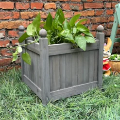 Homebase Medium Wooden Planter Grey 7 Homebase Medium Wooden Planter Grey -The Green Bulbs Sales 12885225 2145013038344101