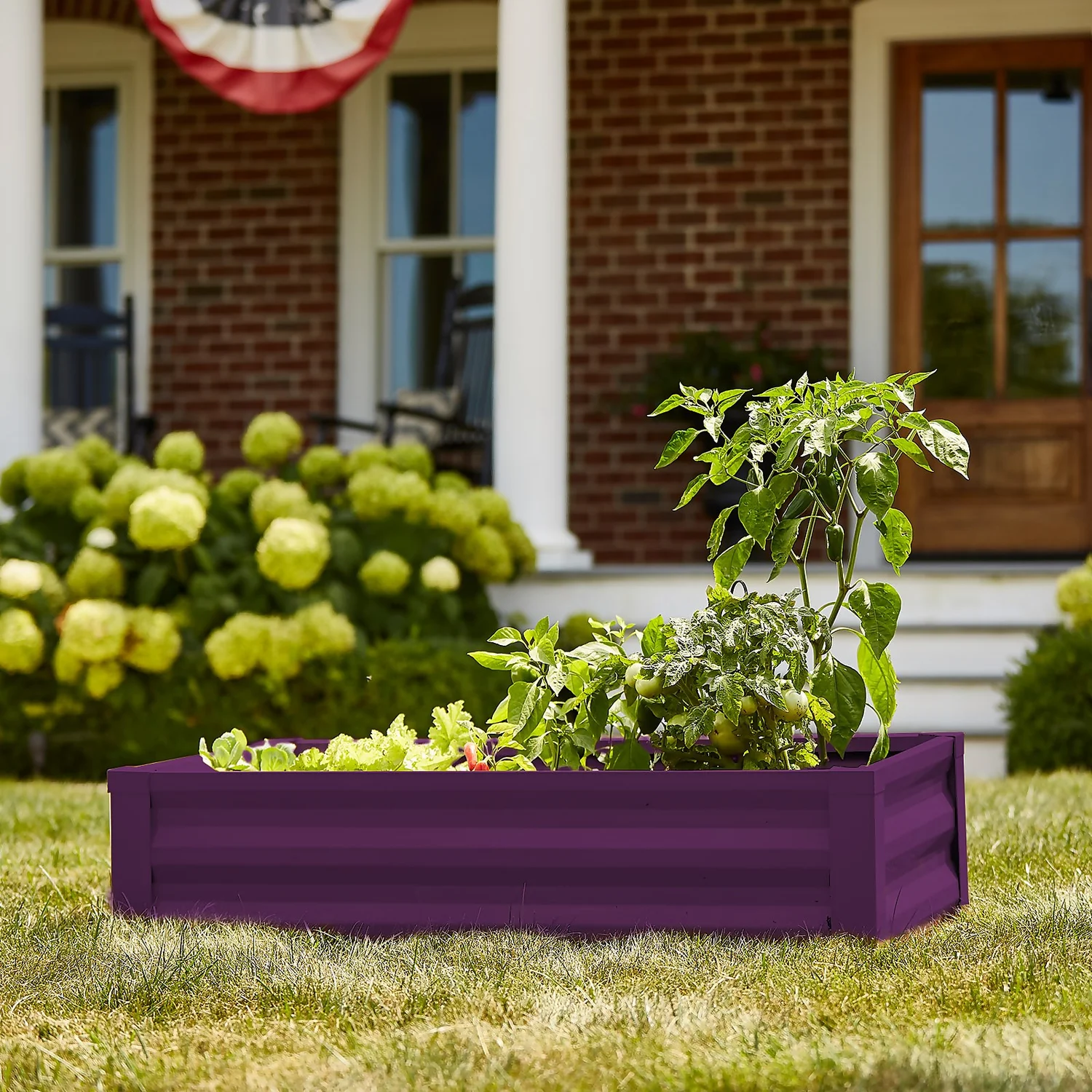 Panacea Steel Raised Garden Planter - Purple 2 Panacea Steel Raised Garden Planter - Purple - Image 2