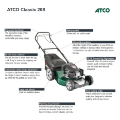 Atco 166cc Classic 20S Petrol Lawn Mower- 51cm -The Green Bulbs Sales 13483564 4434932703871040