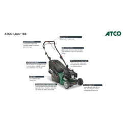 Atco 139cc Liner 16S Petrol Lawn Mower - 41cm -The Green Bulbs Sales 13486581 8924932697632222