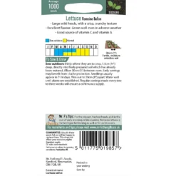 Mr. Fothergill's Lettuce Romaine Ballon Seeds -The Green Bulbs Sales 13515419 5924926005699643