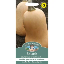 Mr. Fothergill's Squash Butternut Sweetmax F1 Seeds