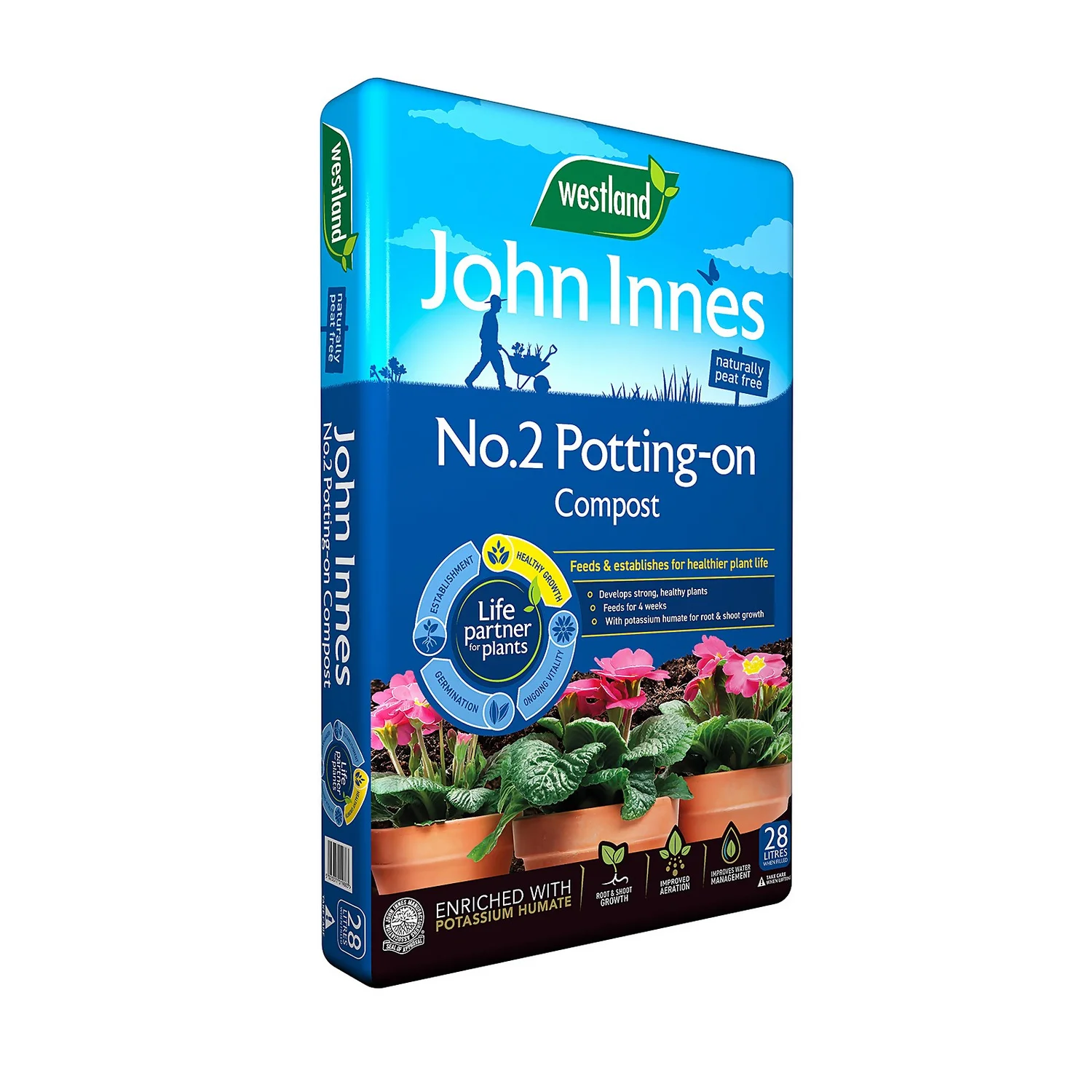 Westland John Innes Peat Free No.2 Potting-on Compost 28L 1 Westland John Innes Peat Free No.2 Potting-on Compost 28L