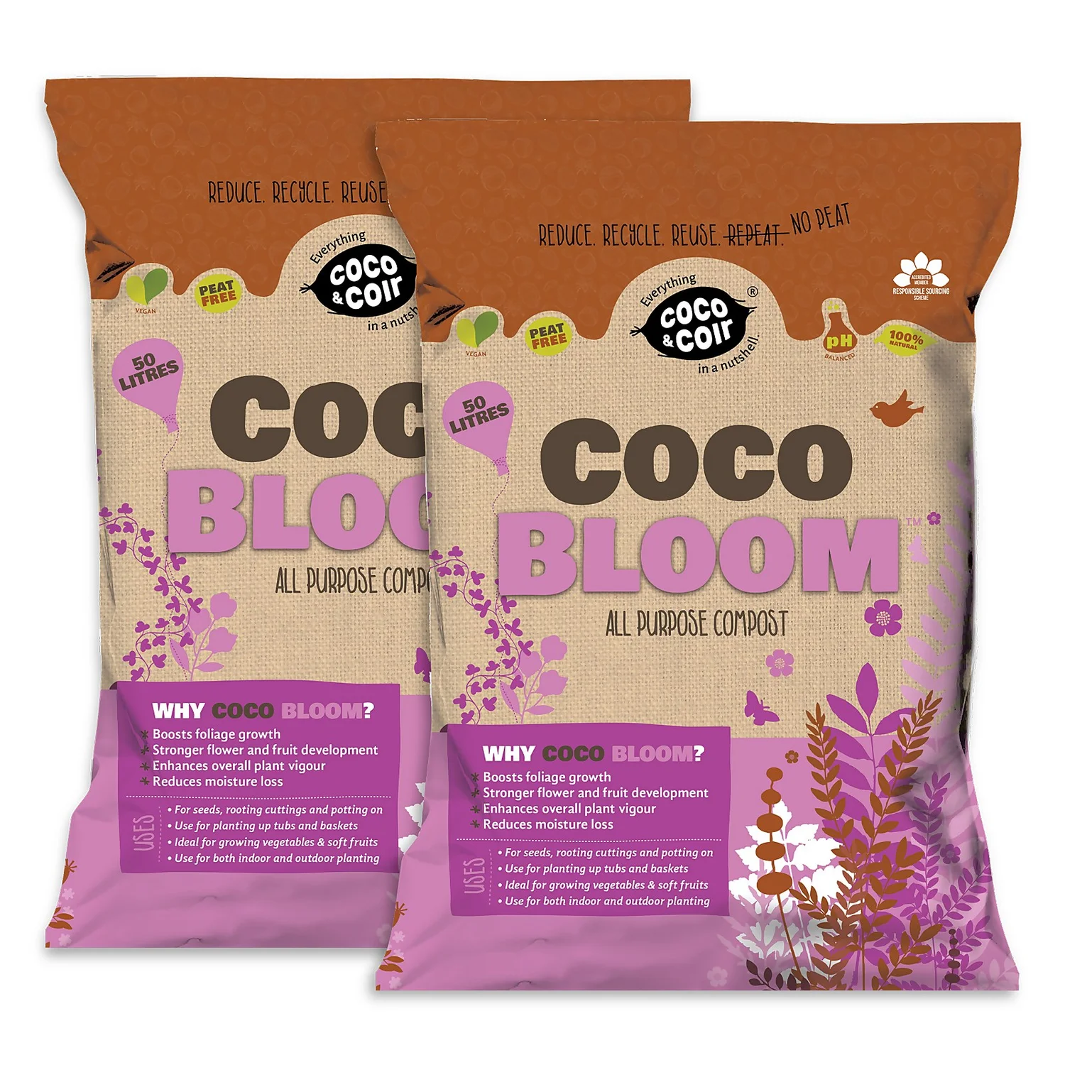 Coco & Coir Coco Bloom All Purpose Compost - 50L 1 Coco & Coir Coco Bloom All Purpose Compost - 50L